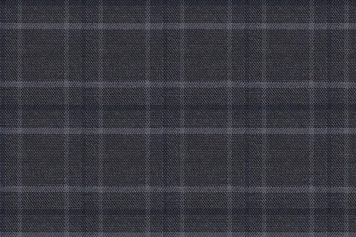 Charcoal windowpane in Soft Weave, photographed flat.