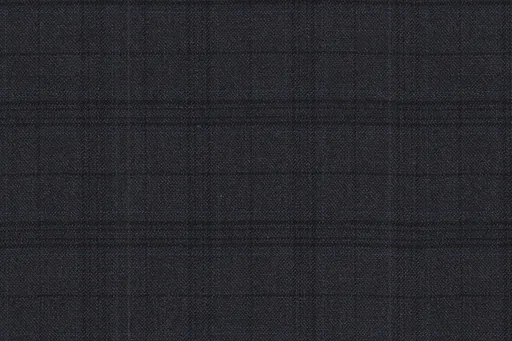 Soft black windowpane in Soft Weave, photographed flat.