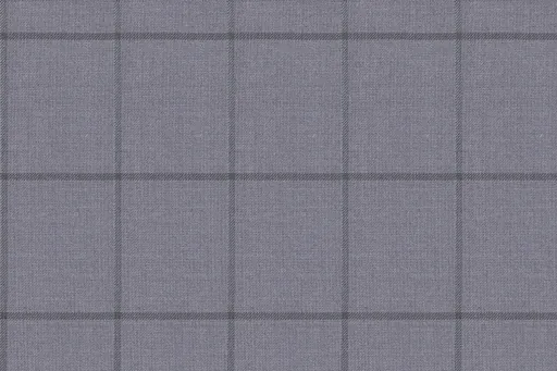 Light grey windowpane in Soft Weave, photographed flat.