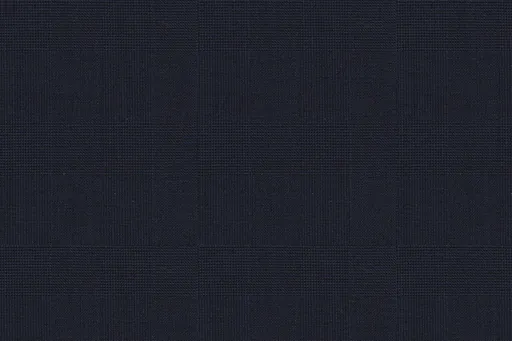 Midnight navy check in Soft Weave, photographed flat.