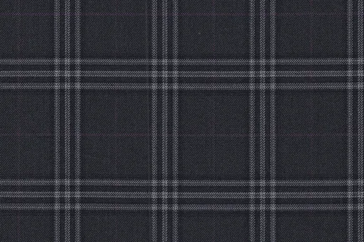 Charcoal check in Country Weave, photographed flat.