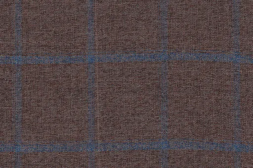 Taupe check in Country Weave, photographed flat.
