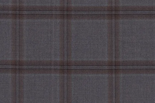 Mid grey check in Country Weave, photographed flat.