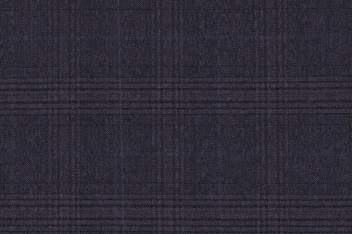 Navy check in Country Weave, photographed flat.