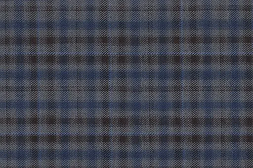 Mid grey check in Country Weave, photographed flat.