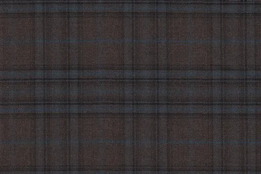 Dark taupe check in Country Weave, photographed flat.